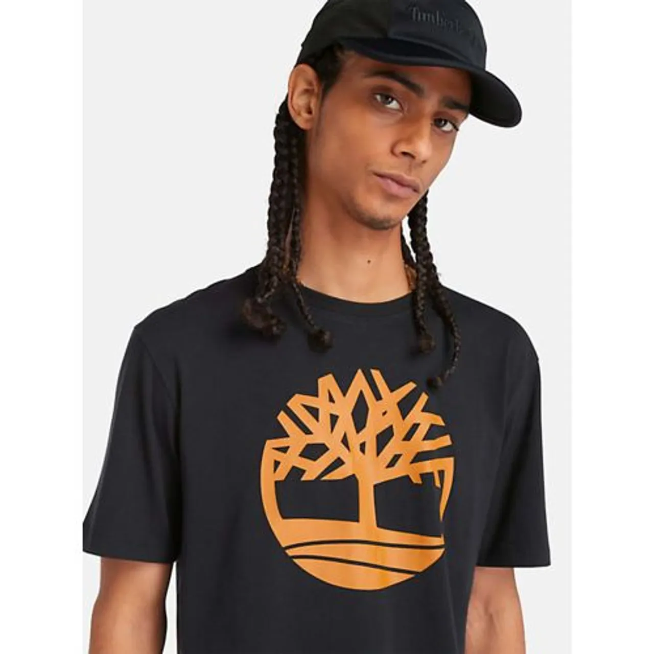 Timberland Mens Black Wheat Boot Kennebec River Tree T-Shirt