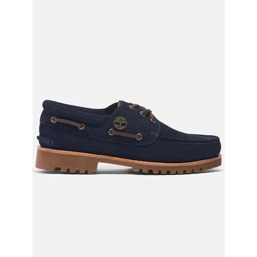 Timberland Mens Dark Blue Suede Authentic Boat Shoe
