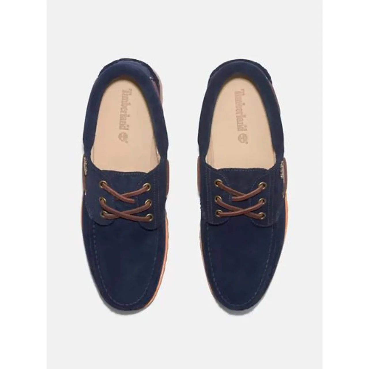 Timberland Mens Dark Blue Suede Authentic Boat Shoe