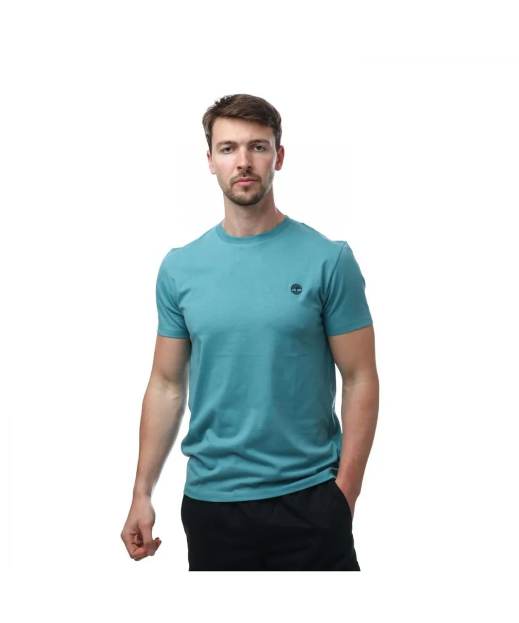 Timberland Mens Dustan River T-Shirt in Blue Cotton