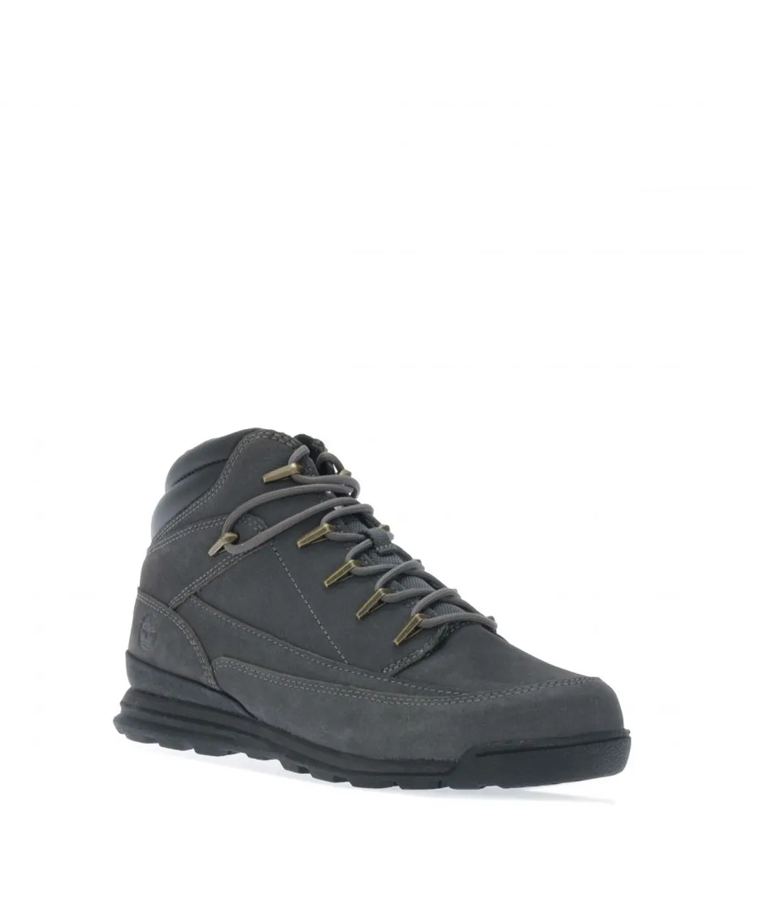 Timberland Mens Euro Basic Mid Lace Boots in Charcoal Leather (archived)