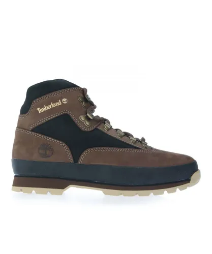 Timberland Mens Euro Hiker Leather Boots in Dark Brown Leather (archived)