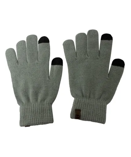 Timberland Mens Grey/Black Unisex Touchscreen Winter Gloves A1E8Q 052 - Dark Grey