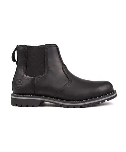 Timberland Mens Larchmont Chelsea Boots - Black Leather