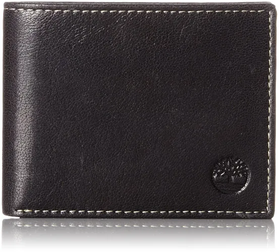 Timberland Men's Leather Passcase Wallet Trifold Wallet