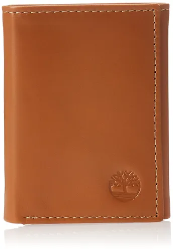 Timberland Men's Leather Trifold Wallet with Id Window