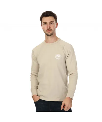 Timberland Mens Lifestyle Solucellair LS T-Shirt in Stone Cotton