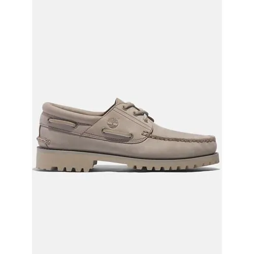 Timberland Mens Light Taupe Nubuck Authentic Boat Shoe