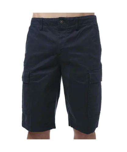 Timberland Mens Out Door Relaxed Cargo Shorts in Navy Cotton