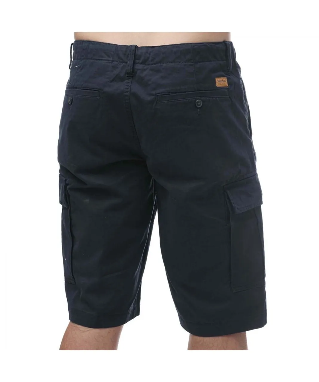 Timberland Mens Out Door Relaxed Cargo Shorts in Navy Cotton