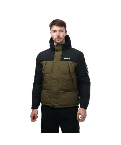 Timberland Mens Outdoor Archive Puffer Jacket in olive