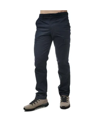 Timberland Mens Outdoor Cargo Pants in Navy Cotton