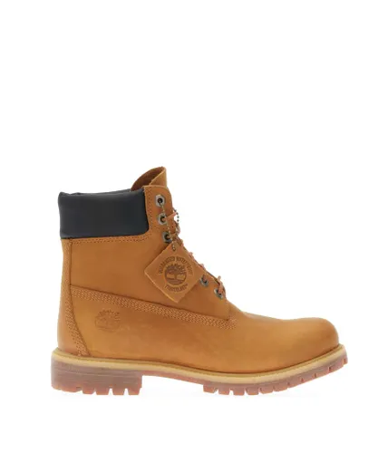 Timberland Mens Premium 6 Inch Lace WP Boots in Wheat - Natural Leather (archived)