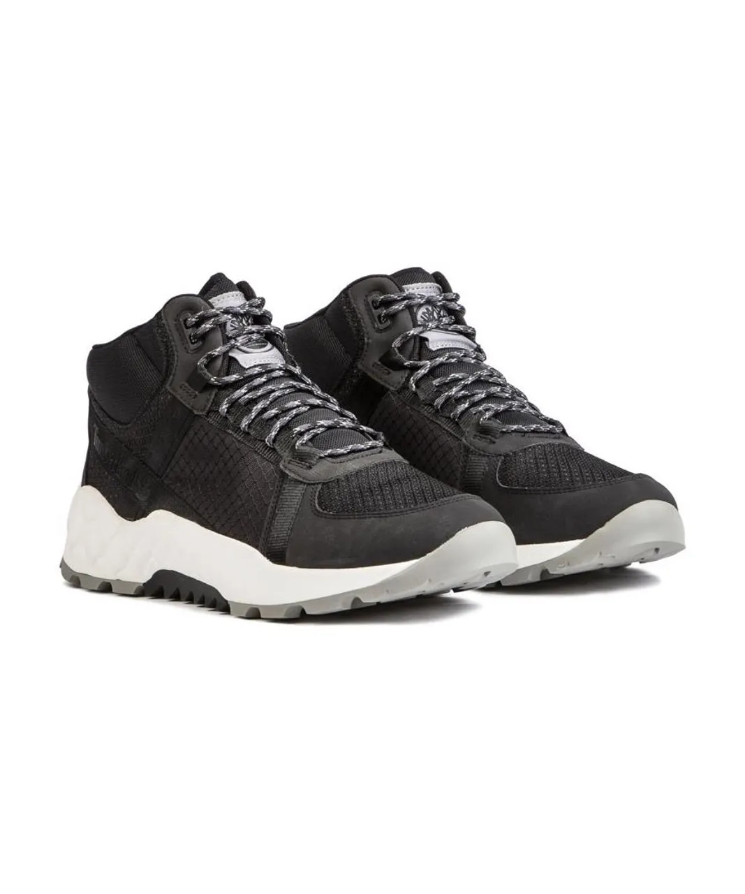 Timberland Mens Solar Wave Mid Trainers - Black