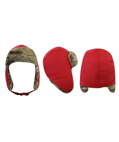 Timberland Mens Unisex Insulated Trapper Hat Red Winter J1825 625 A162D Textile