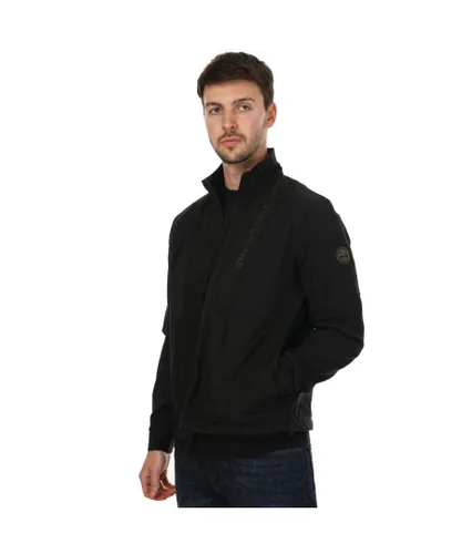 Timberland Mens Water-Resistant Hybrid Jacket in Black
