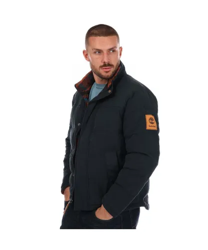 Timberland Mens Welch Mountain Puffer Jacket in Navy Nylon
