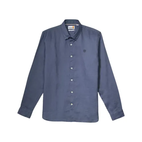 Timberland , Mill Brook Linen Shirt ,Blue male, Sizes: