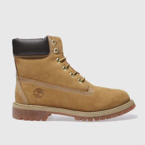 Timberland Natural 6 Inch Premium Youth Boots