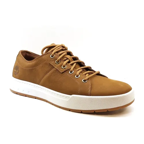 Timberland , Nubuck Leather Summer Sneaker White Sole ,Brown male, Sizes: