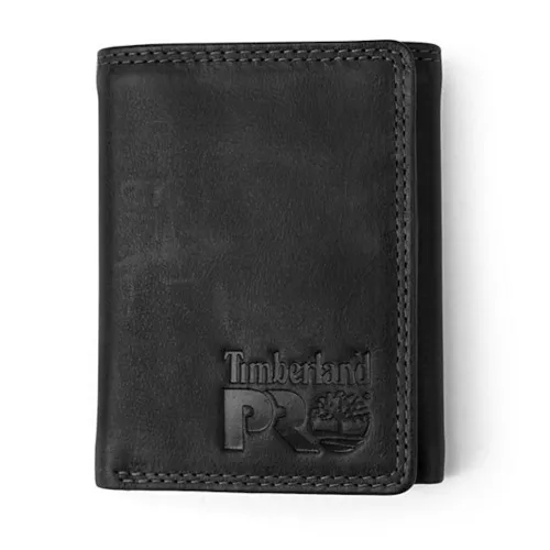 Timberland PRO mens Leather Rfid With Removable Flip Pocket