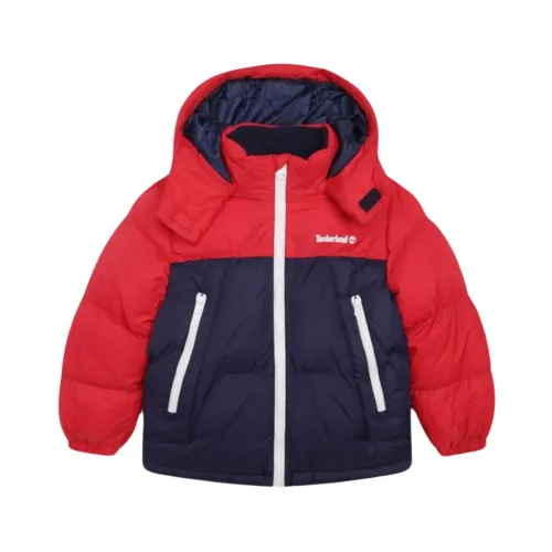 Timberland , Quilted Water-Repellent Puffer Jacket ,Red male, Sizes: