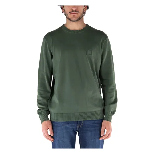 Timberland , Round-neck Knitwear ,Green male, Sizes: