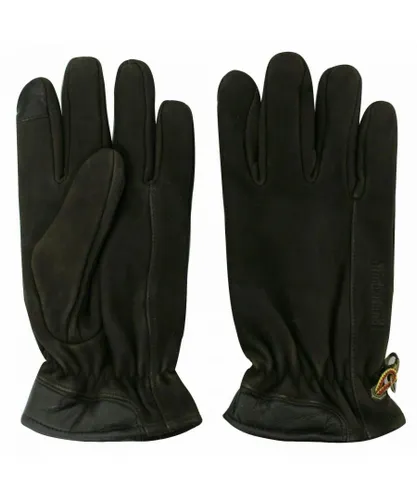 Timberland Seabrook Beach Touch Screen Mens Brown Leather Gloves A1EG1 C35 A3 Leather (archived)