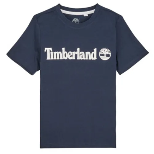 Timberland  T25U24-857-J  boys's Children's T shirt in Marine