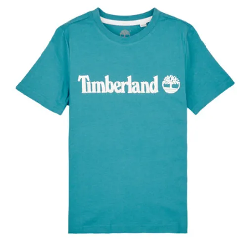 Timberland  T25U24-875-J  boys's Children's T shirt in Blue