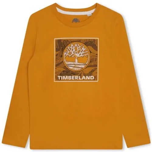 Timberland  T25U36-575-J  boys's Children's T shirt in Yellow