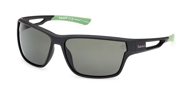 Timberland TB00001 Polarized 02R Men's Sunglasses Black Size 65