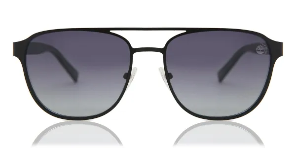 Timberland TB9146 Polarized 02D Men's Sunglasses Black Size 56