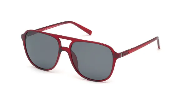 Timberland TB9190 Polarized 69D Men's Sunglasses Burgundy Size 58