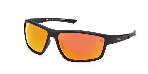 Timberland TB9287 Polarized 02D Men's Sunglasses Black Size 65