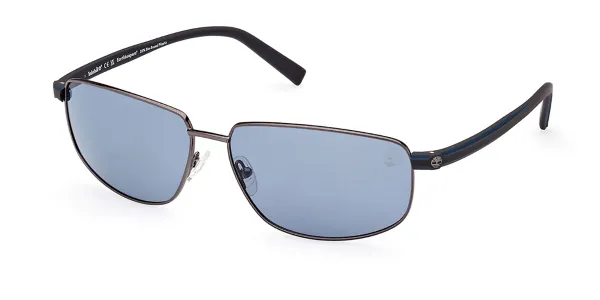 Timberland TB9325 Polarized 08D Men's Sunglasses Silver Size 65