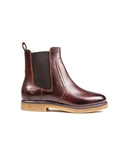 Timberland Womens Cambridge Square Chelsea Boots - Brown Leather