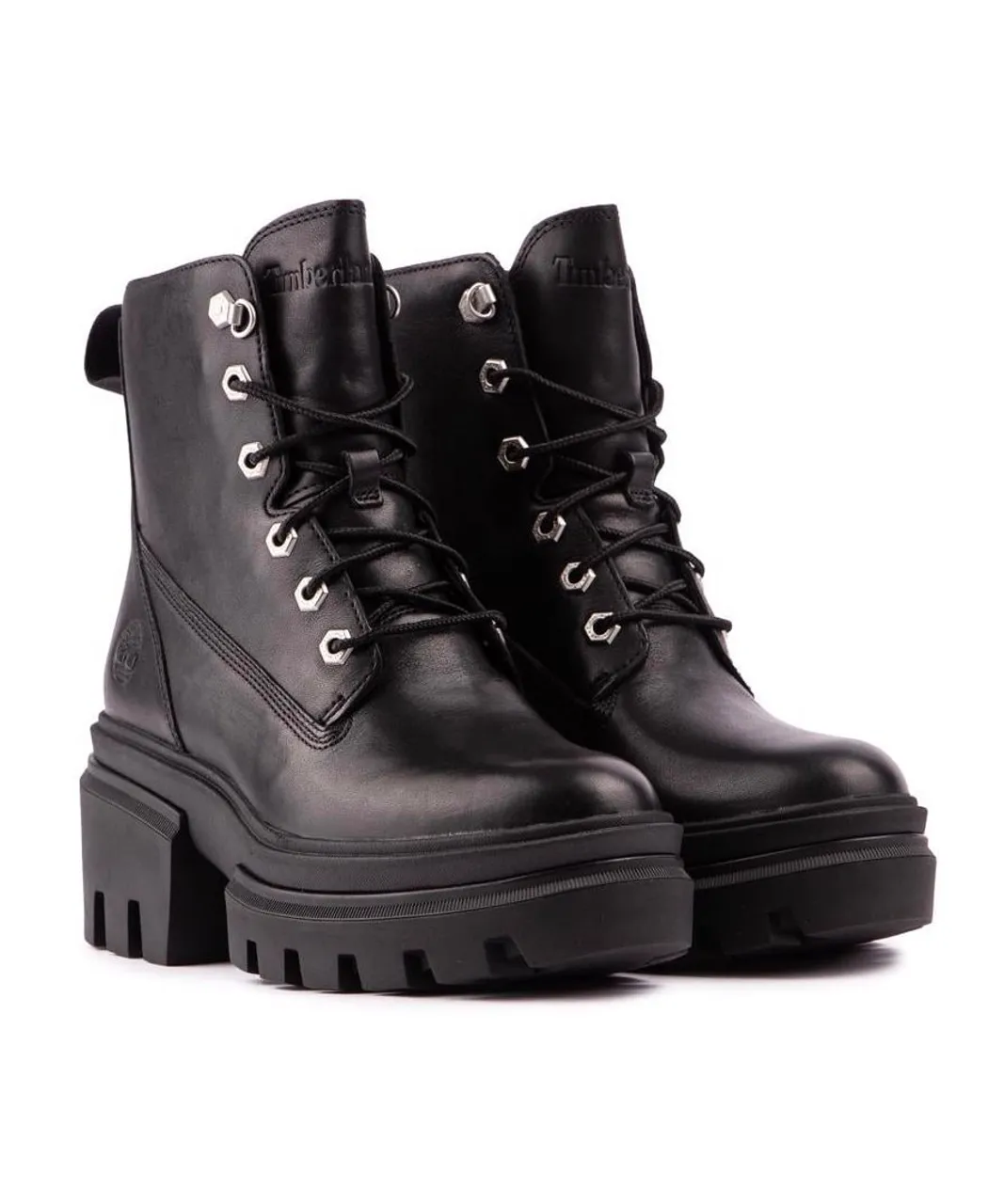 Timberland Womens Everleigh Lace Up Boots - Black