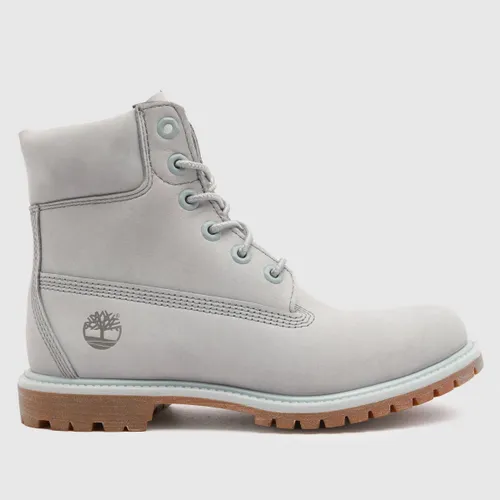 Timberland Women's Light Grey Premium 6inch Boots