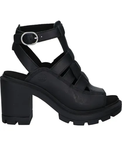 Timberland Womens Sandals for woman in black Leather