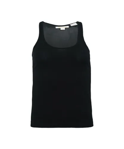Timberland Womens Tank Silk Insert Top Vest Black A0081 001 Textile
