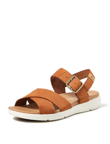 Timberland Women's Wilesport Leather Ankle Strap Sandals