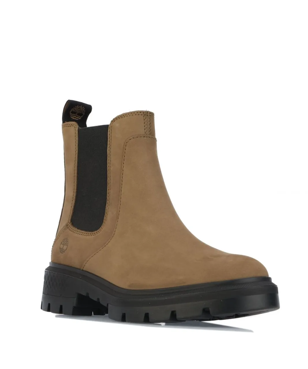 Timberland Womenss Cortina Valley Chelsea Boots in olive Leather