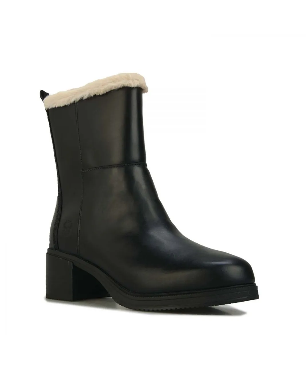 Timberland Womenss Dalston Vibe Warmlined Boot in Black Leather (archived)