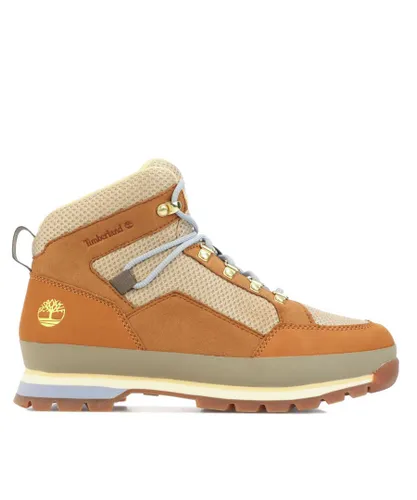 Timberland Womenss Euro Hiker Hiking Boots in Wheat - Natural Leather (archived)