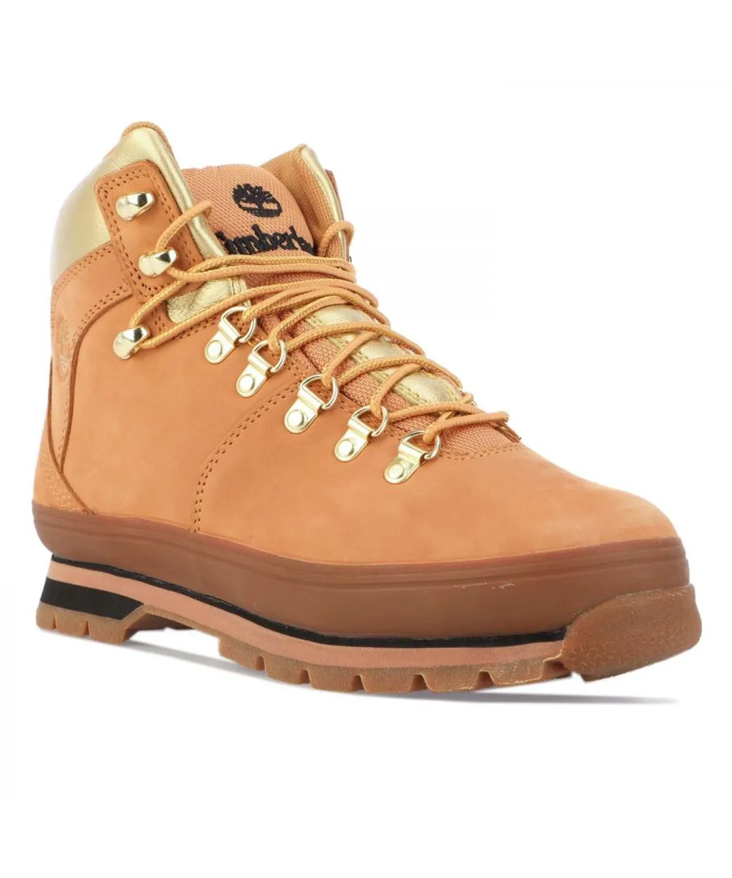 Timberland Womenss Euro Hiker Hiking Boots in Wheat - Natural Leather