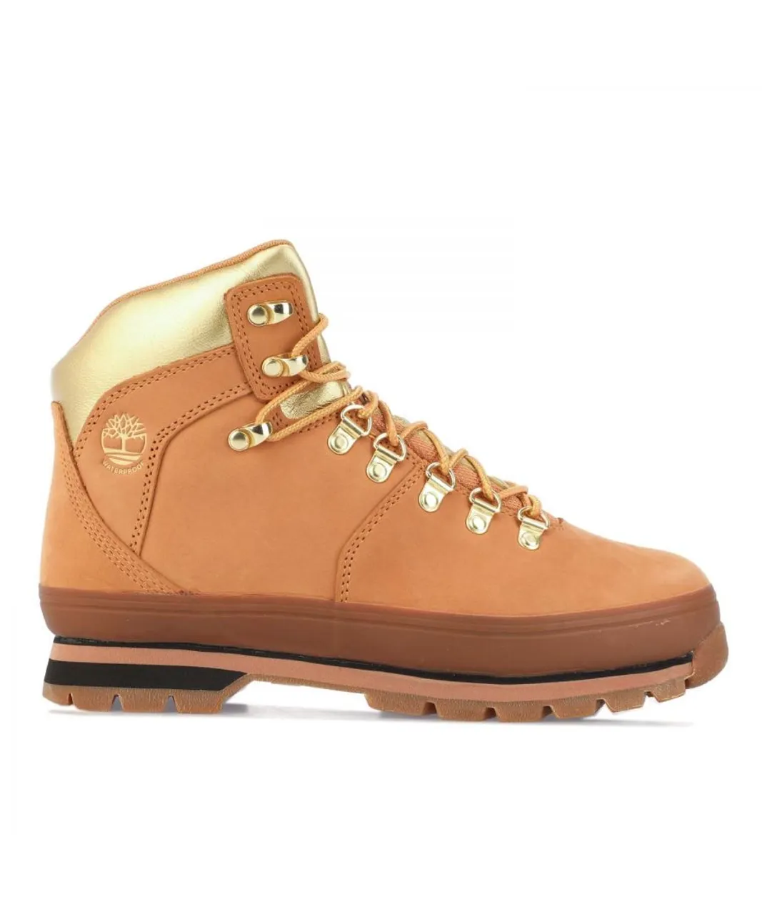 Timberland Womenss Euro Hiker Hiking Boots in Wheat - Natural Leather
