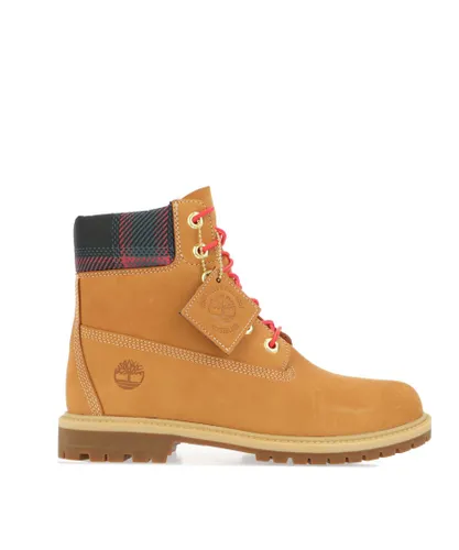 Timberland Womenss Heritage 6 Inch Waterproof Boots in Wheat - Natural Leather (archived)
