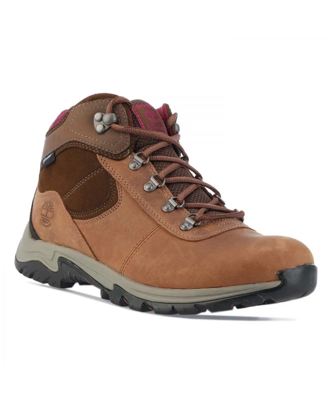 Timberland Womenss Mt. Maddsen Mid Waterproof Hiker Boots in Brown Leather (archived)