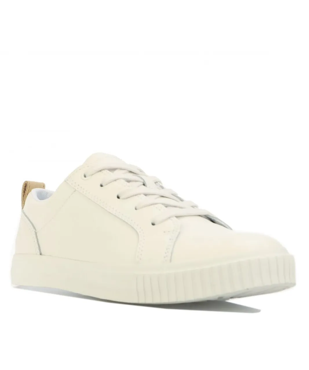 Timberland Womenss Newport Bay Leather Oxford Trainers in White Leather (archived)
